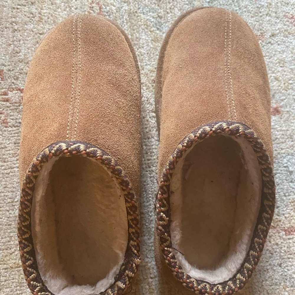 BearPaw Brown Suede Clogs
